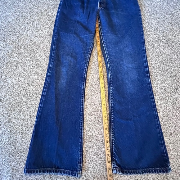 Vintage Abercrombie & Fitch Flared Blue Jeans Medium/Dark Wash 100% Cotton 6 - Picture 11 of 11